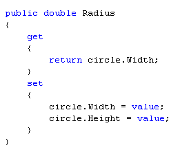 Radius property