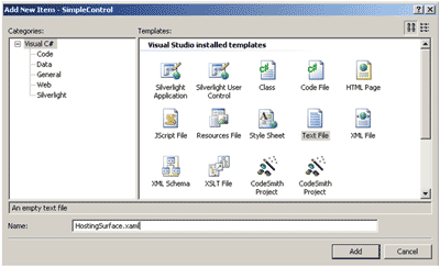 New File Dialog